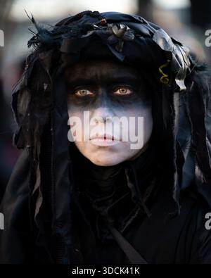 An oil Slicker seen in a portrait. Extinction Rebellion Oil Slickers ...