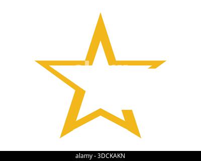 High quality star icon vector design for rating systems, favorite symbols, awards, achievements, and modern UI elements. Suitable for web, mobile apps Stock Vector