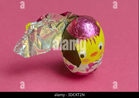 easrter chocolate egg Stock Photo