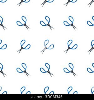 scissors seamless pattern design vector Stock Vector