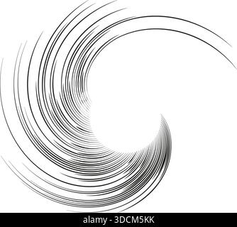 Irregular long rays form a radial pattern inside a semicircle, leaving an empty circular center. Stock Vector