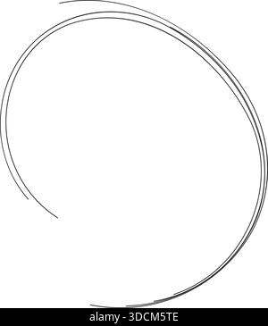 Long, irregular beams form a swirling pattern in a circular design. Stock Vector
