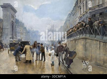 Jean Beraud - L 'accident - Porte Saint-Denis Stock Photo - Alamy
