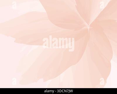 Watercolor cute art background with flower in pink for stationery and advertising,cosmetics,wedding invitation,greeting cards or to do lists, logo Stock Vector