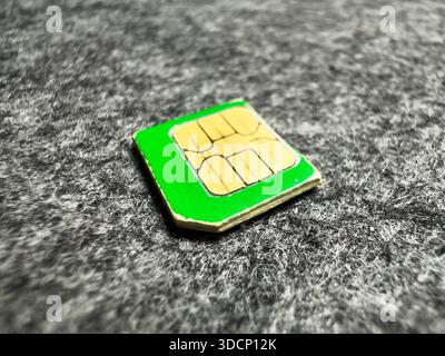 Sim cards for mobile phone. Call barring, card blocking, eSIM, rejection of physical SIM cards. Free Internet. Nano sim High quality Stock Photo