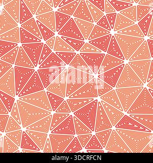 Minimalistic triangles background. Medium shape size. Multiple repeated inner triangles. Mono tone style. Repeatable pattern. Modern vector tiles. Stock Vector