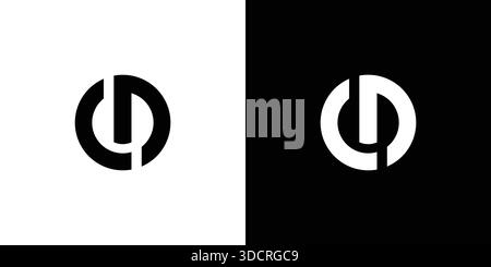 Modern and strong CD letter logo design Stock Vector