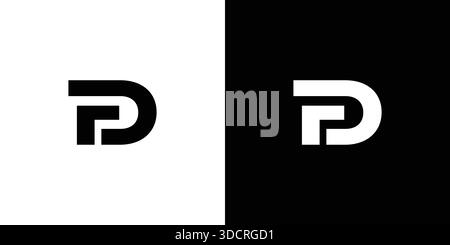 Modern and strong FD letter logo design Stock Vector