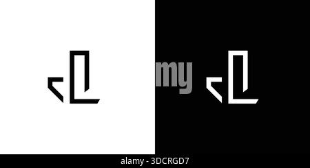 Modern and strong JL letter logo design Stock Vector