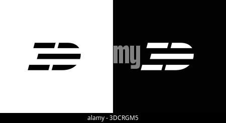 Strong and modern ED letter logo design Stock Vector