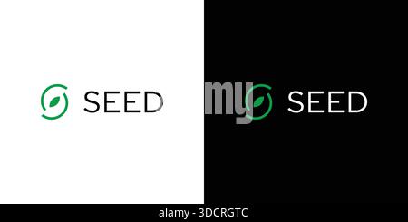 The S logo design for the seed logo is unique and modern Stock Vector