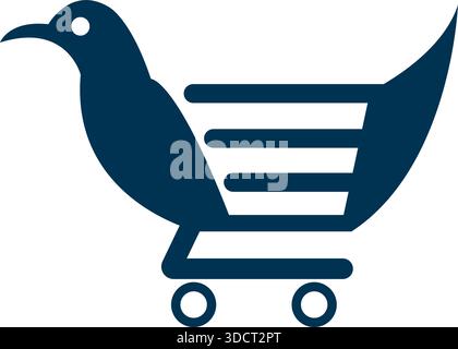 Shopping Cart Logo Vector E Commerce Business Template Design Stock Vector