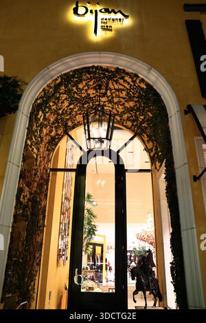 House of Bijan Beverly Hills storefront on Rodeo Drive in Los Angeles ...