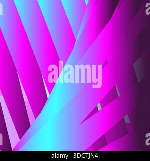 Abstract background with Neon Pink Blue gradient vector illustration. Geometric pattern.Trendy modern graphic design for Cover Banner Backdrop Poster Stock Vector