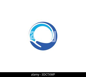 Helping Hands Healthcare Logo Stock Vector