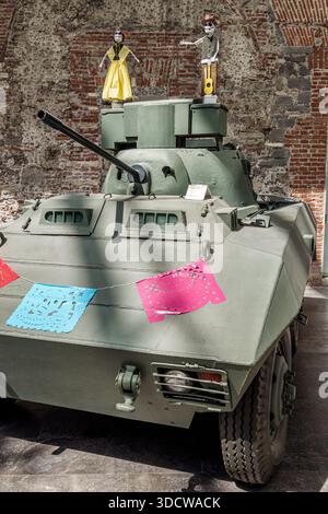 Puebla Mexico,Centro Historico historic center centre,Museo del Ejercito y Fuerza Aerea Mexicanos,Museum of the Mexican Army and Air Force,inside inte Stock Photo