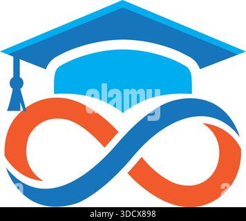 Education Graduation Logo Design School Learning Template Vector Stock Vector