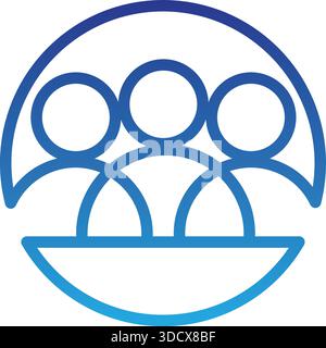 People Circle Community Logo Vector Teamwork Template Design Stock Vector
