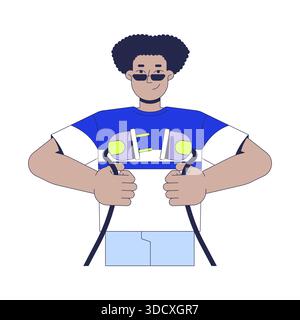 No electronic devices 2D illustration concept Stock Vector