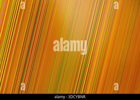Close-up view of a vibrant abstract background showing dynamic colorful diagonal lines with an underlying textured grid, ideal for digital concepts, t Stock Photo