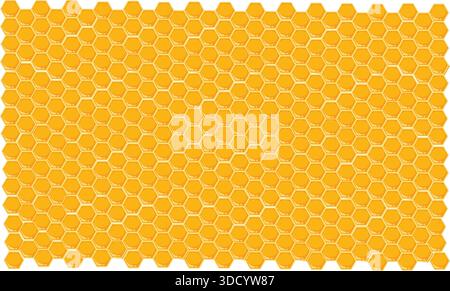 net of a yellow honey bee on white background Stock Vector