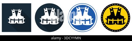 This image features a collection of white crab trap icons set against diverse backgrounds. Ideal for seafood-related projects and ocean themes. Stock Vector