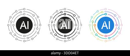 Artificial intelligence concept,electronic artificial intelligence interface stock illustration,Abstract, Analyzing Artificial  Artificial Intelligent Stock Photo