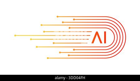 Artificial intelligence concept,electronic artificial intelligence interface stock illustration,Abstract, Analyzing Artificial  Artificial Intelligent Stock Photo