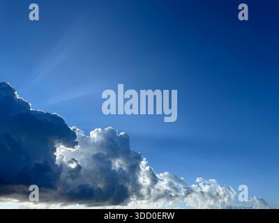 Dramatic sky clouds. Stock Photo