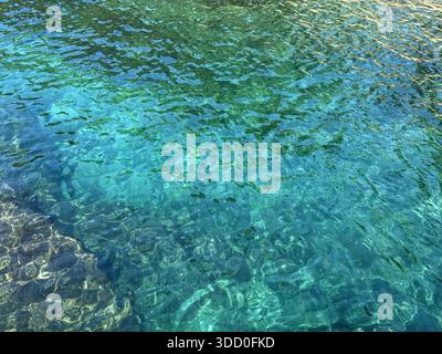 Turquoise ocean water tranquil surface I Stock Photo
