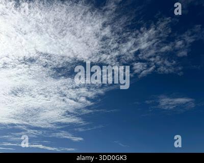 Blue sky and beautiful clouds Stock Photo