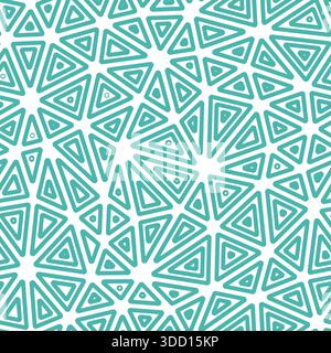 Minimal geometric background. Medium triangle size. Multiple repeated inner triangles. Solid color style. Repeatable pattern. Modern vector tiles. Stock Vector