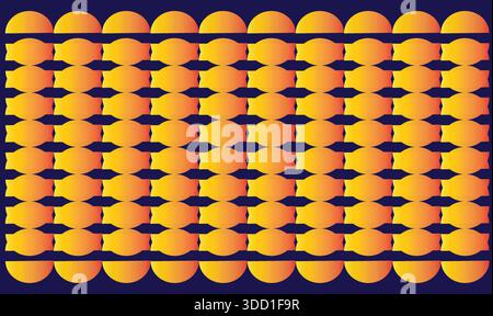 half shape circle make a artwork on abstract background Stock Vector
