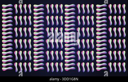vertical and horizontal artwork on dark blue background Stock Vector