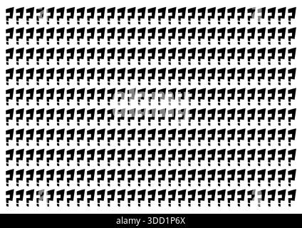 hand drawn question mark background. question mark pattern on white background Stock Photo