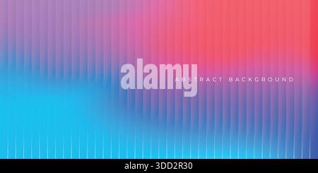 Iridescent colorful ribbed glass wave effect texture stock illustration abstract background Stock Vector