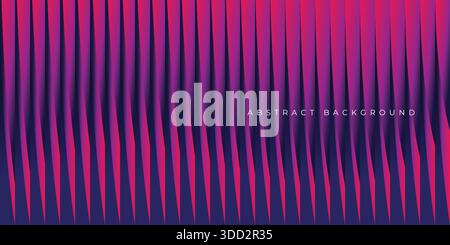 Abstract Modern Background with Wave Motion Lines Element and Dark Colorful Gradient. stock illustration Stock Vector