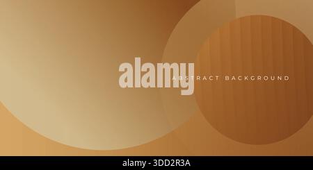 Abstract Brown Halftone circles Background stock photo template with dynamic color abstract background Stock Vector