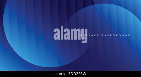 Abstract blue gradient fluid circle vector background design wallpaper template with dynamic color and blend Stock Vector