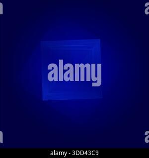 Abstract blue background with squares colored with a blue gradient, vector illustration Stock Vector