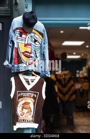 Secondhand clothes shop Stock Photo