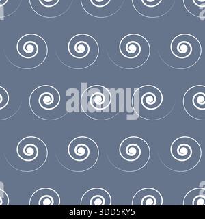 Spiral line seamless pattern design. curved lines monochrome texture. seamless geometric minimalist background Stock Vector
