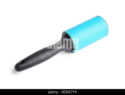 Lint roller on white background Stock Photo