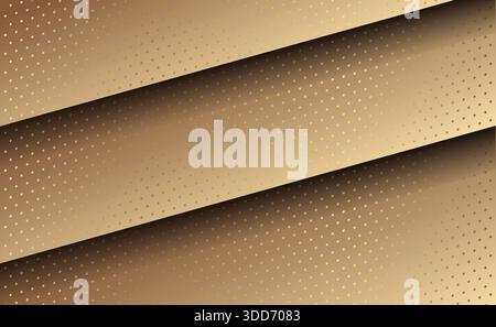 Abstract background Rose gold abstract geometrical layers luxury background paper concept design vector illustration Stock Vector