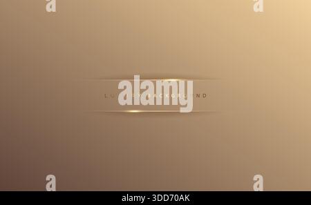Rose gold abstract luxury background gold elements paper concept design vector illustration Stock Vector