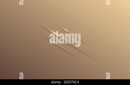 Rose gold abstract background luxury gold elements paper concept design vector illustration Stock Vector