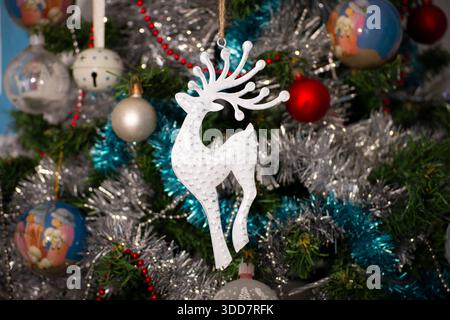 Christmas ornament hanging from the Christmas tree Stock Photo
