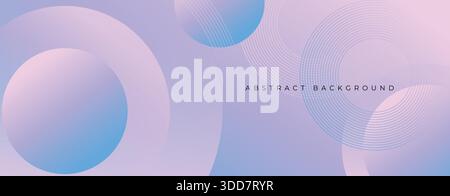 Abstract blue background with glowing curve geometric lines. Modern minimal shiny blue lines pattern Stock Vector