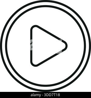 Play video icon . Stock Vector