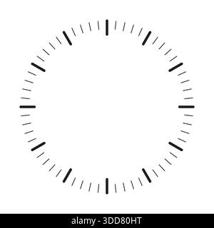 Clock dial watch face vector set. Black clock icon collection with analog faces and clockwise arrows Vector illustration Stock Vector